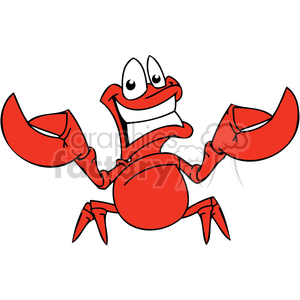 300x300 Royalty Free Smiley Red Lobster 377455 Vector Clip Art Image