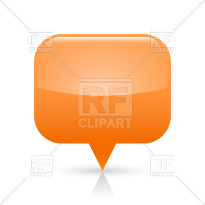 400x400 Orange Square Map Pin, Location Marker Royalty Free Vector Clip