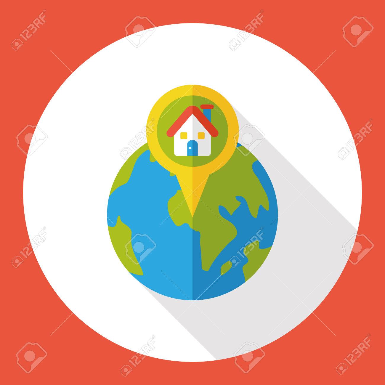 1300x1300 Internet World Location Flat Icon Royalty Free Cliparts, Vectors