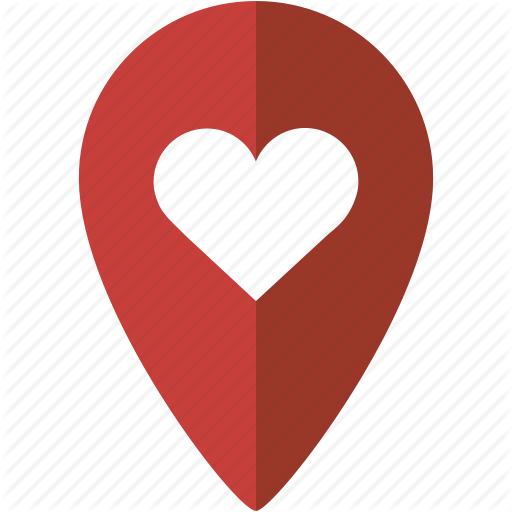 512x512 Heart, Location, Love, Marker, Place Icon Icon Search Engine