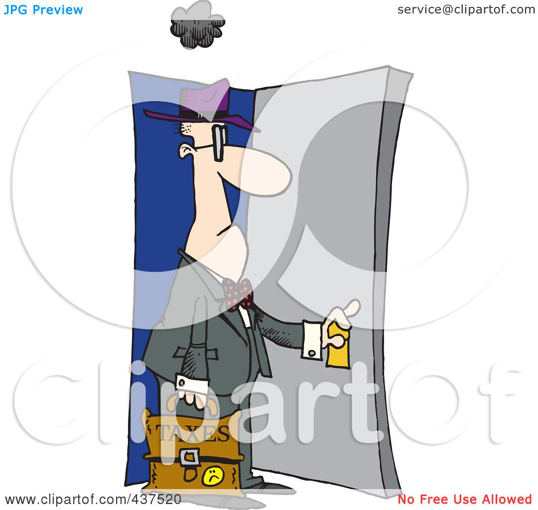 1080x1024 Royalty Free (Rf) Clip Art Illustration Of A Cartoon Tax Man