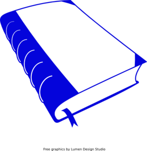 291x299 Dark Blue Book Clip Art