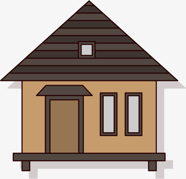 650x626 Cartoon Villa Hut, Cartoon House, Cartoon Architecture, Log Cabin