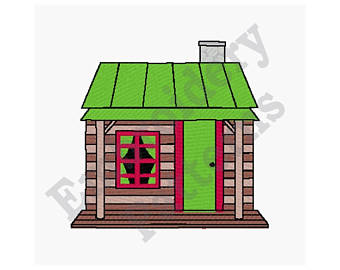 340x270 Cabin Embroidery Etsy