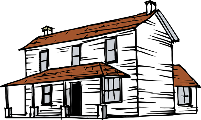 640x383 Log Cabin Clipart