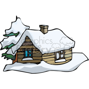 300x300 Winter Clipart Winter Cottage