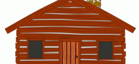 272x125 Clip Art Black And White Log Cabin Clipart