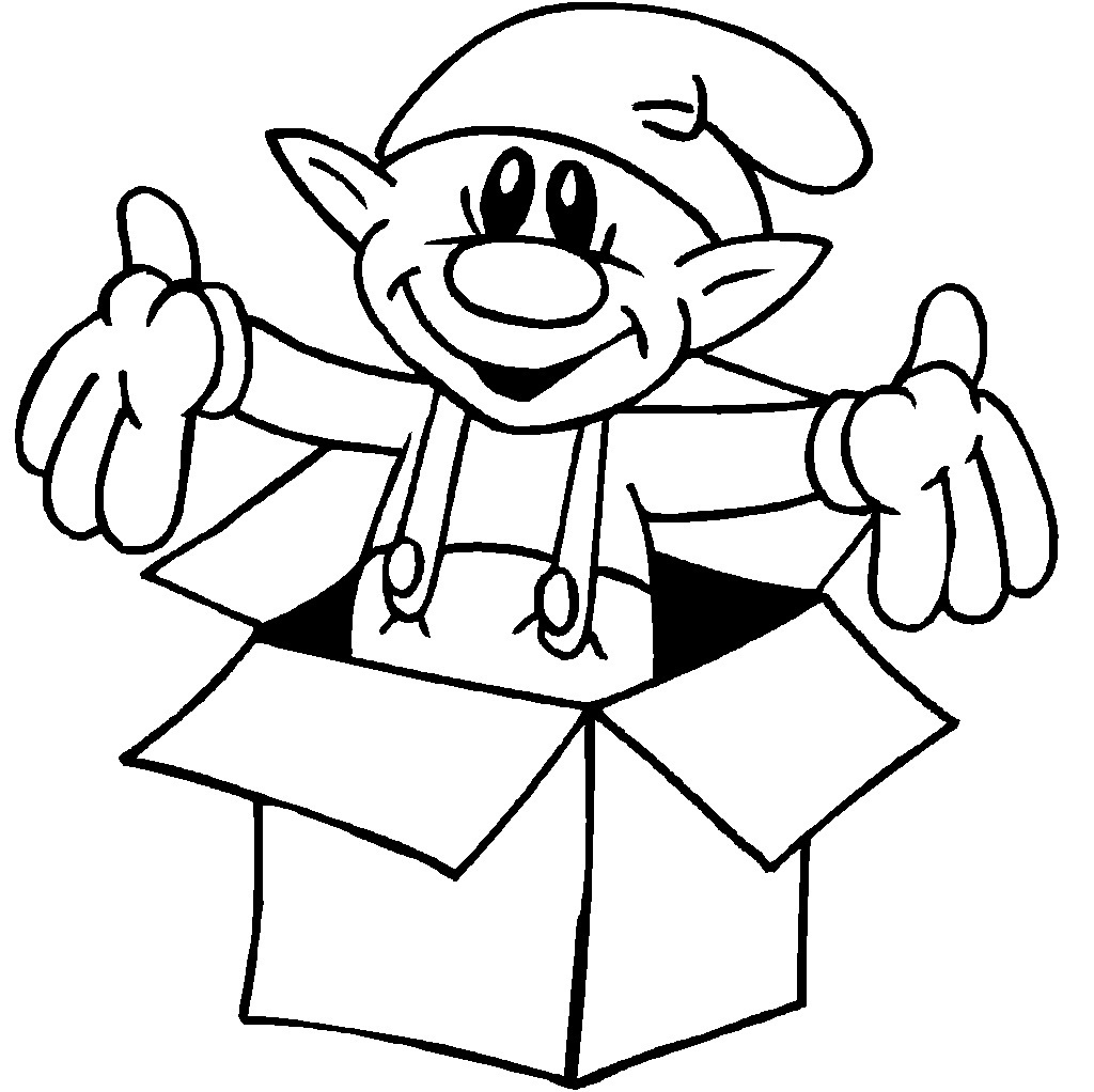 1024x1022 Christmas Elves Coloring Pages