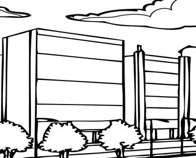 400x322 City Coloring Sheets Page Image Clipart Images