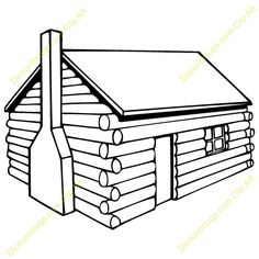236x236 Lodge Clipart Log Cabin