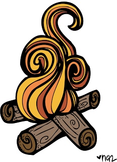 232x320 Fire Clipart Log Fire