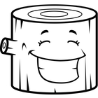 140x140 Clip Art Image Gallery Similar Image Log Smiling (Black