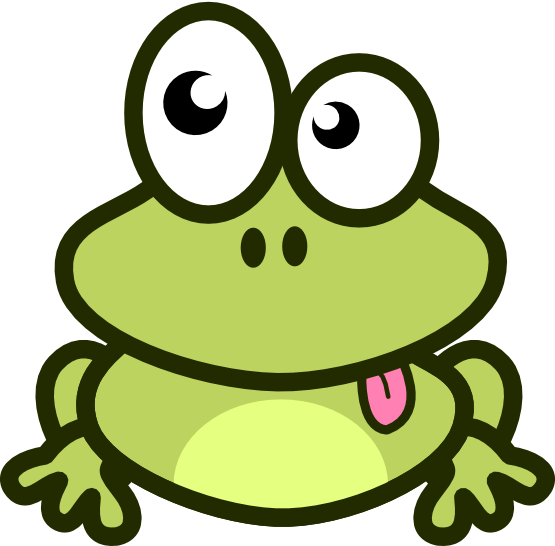 555x546 Frog On A Log Clipart
