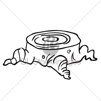 325x325 Black And White Wood Log Cartoon Gl Stock Images
