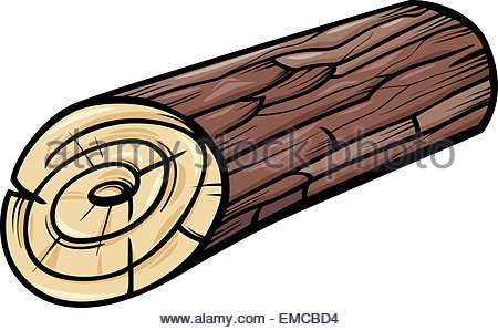 450x298 Wooden Log Or Stump Cartoon Clip Art Stock Photo, Royalty Free