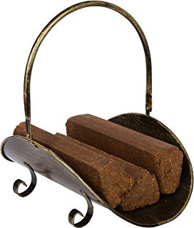 272x320 Fireplace Log Holder Indoor Black Hearth Fireset Birch