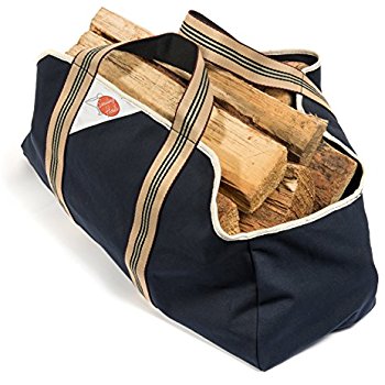 350x350 Panacea 15251 Log Tote, Black Log Carriers Garden