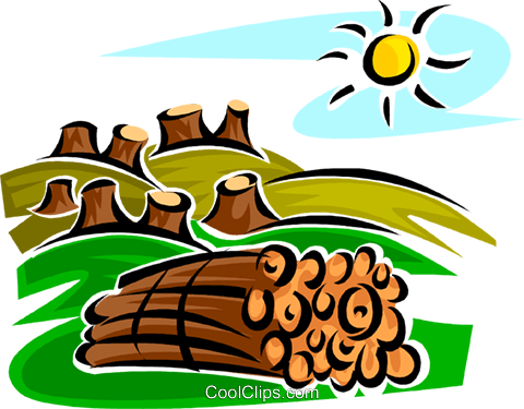 480x375 Forestry And Logging Royalty Free Vector Clip Art Illustration