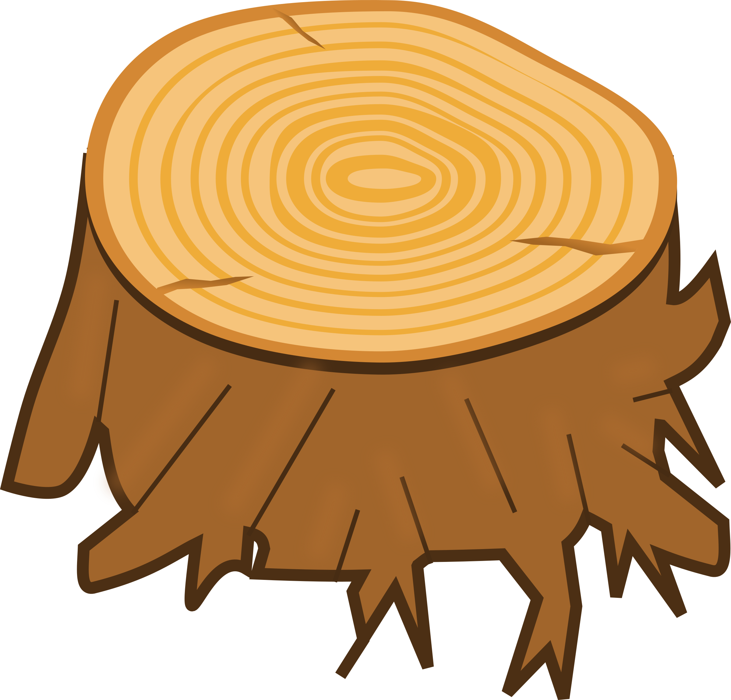2400x2296 Timber Clipart Tree Log