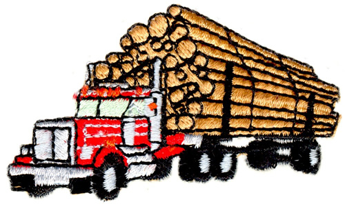 500x306 Small Logging Truck Embroidery Designs, Machine Embroidery Designs