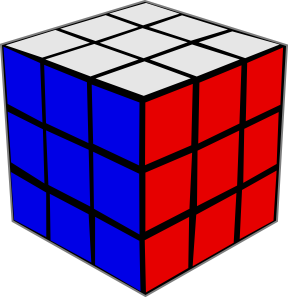 288x297 Rubik Cube 3 Clip Art