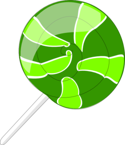 258x299 Green Lollipop Clip Art