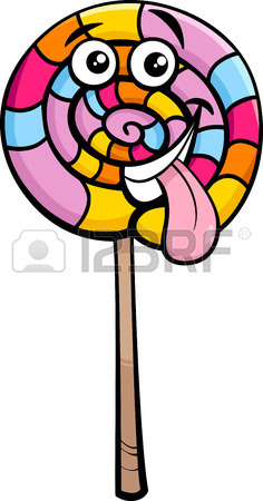 236x450 Cartoon Illustration Of Sweet Lollipop Candy Clip Art Royalty Free