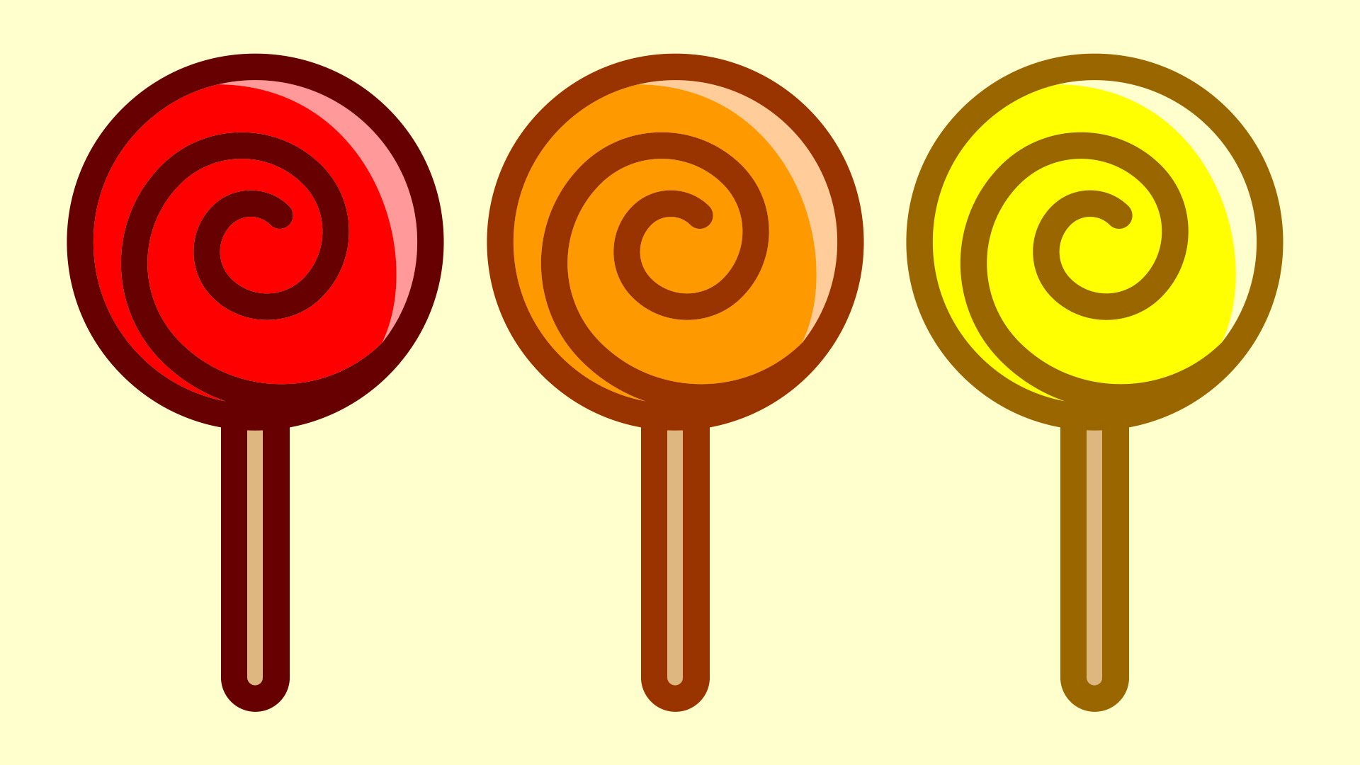 1920x1080 Fun Learning Colours With Lollipop Colouring Pages For Children