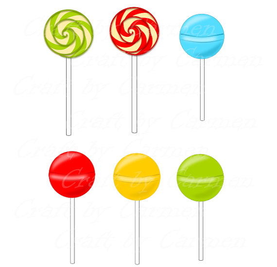 570x550 Candy Clipart Sweets Lollipop Clip Art Candies Digital