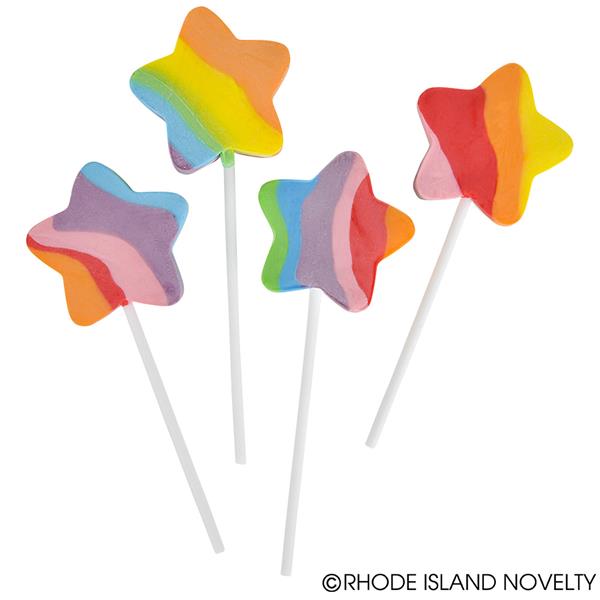 600x600 Rainbow Star Lollipops