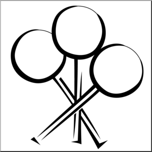 304x304 Clip Art Lollipops Bampw I Abcteach