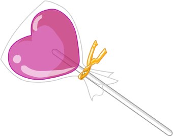 340x268 Lollipop Clipart Heart Lollipop