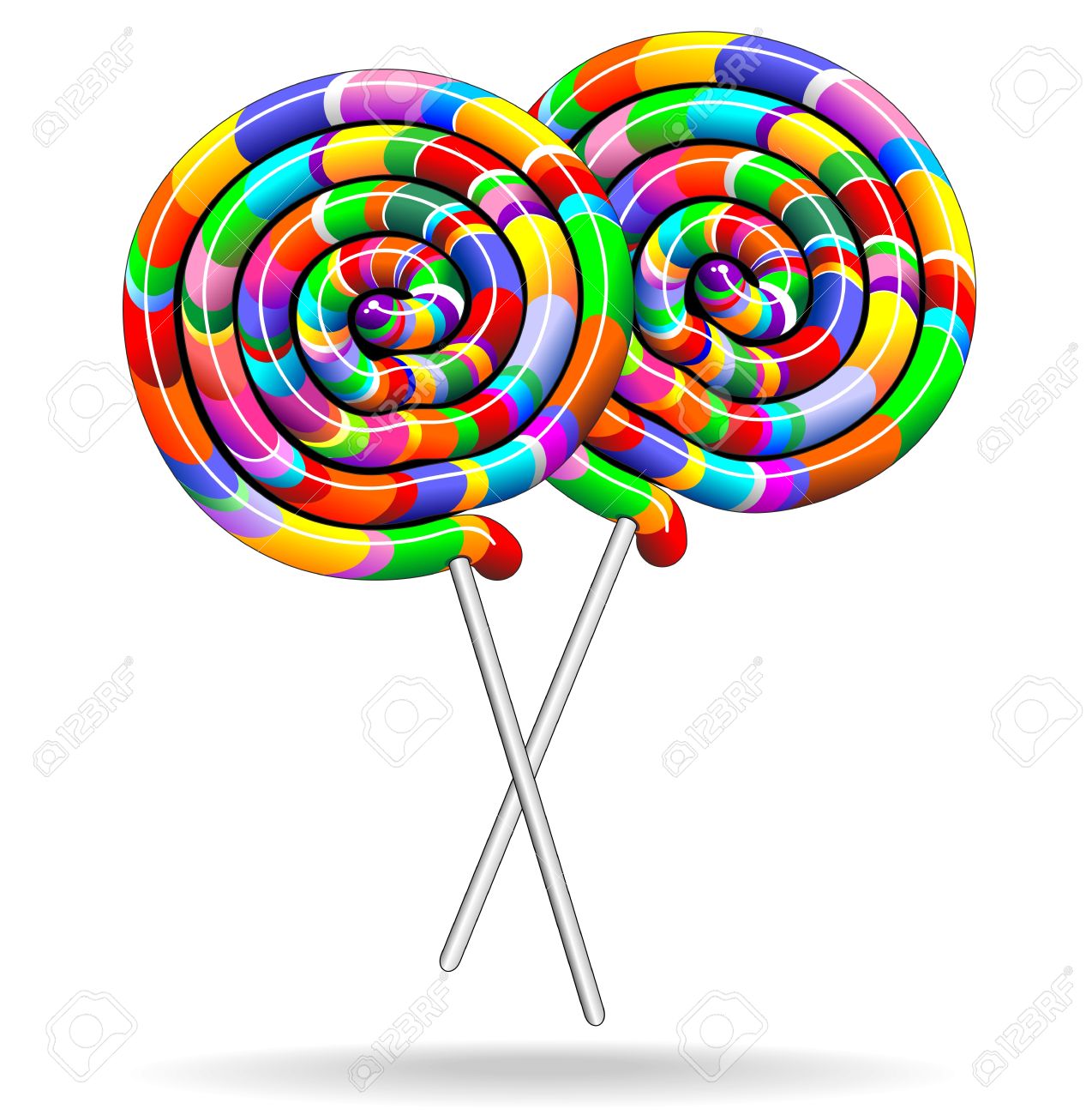 1274x1300 Lollipop Clipart Rainbow Lollipops