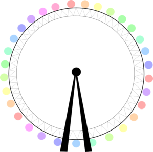 299x297 London Eye Clip Art