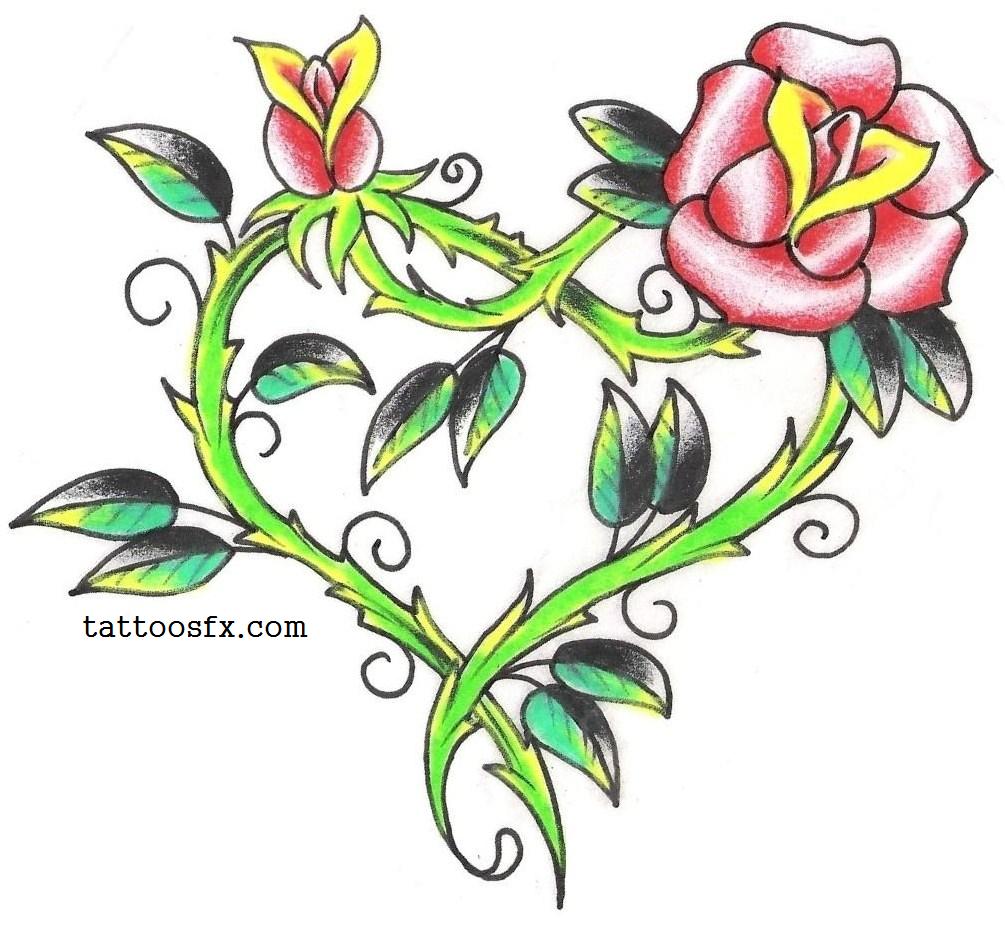 1005x930 Rose Tattoo Designsheart Tattoo Designsfree Tattoo Designs