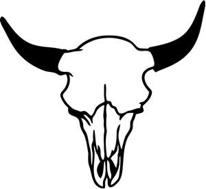 300x276 Longhorn Bull Cow Skull