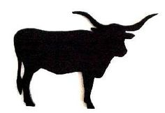 236x162 Texas Longhorn Steer Western Metal Welcome Sign Western Decor