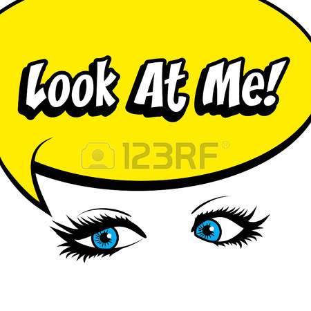 450x450 Pop Art Eyes With I Can See You Typography Royalty Free Cliparts
