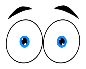 300x242 Surprised Eyes Clipart Kid