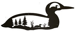 250x105 Loon Silhouette Clip Art