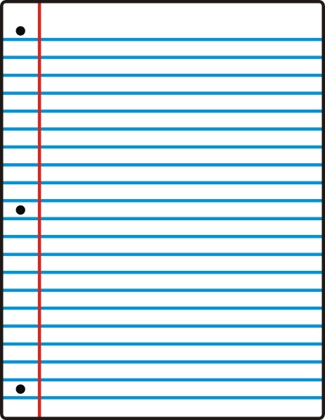 462x597 Nexxuz Loose Leaf Paper Clip Art Free Vector In Open Office