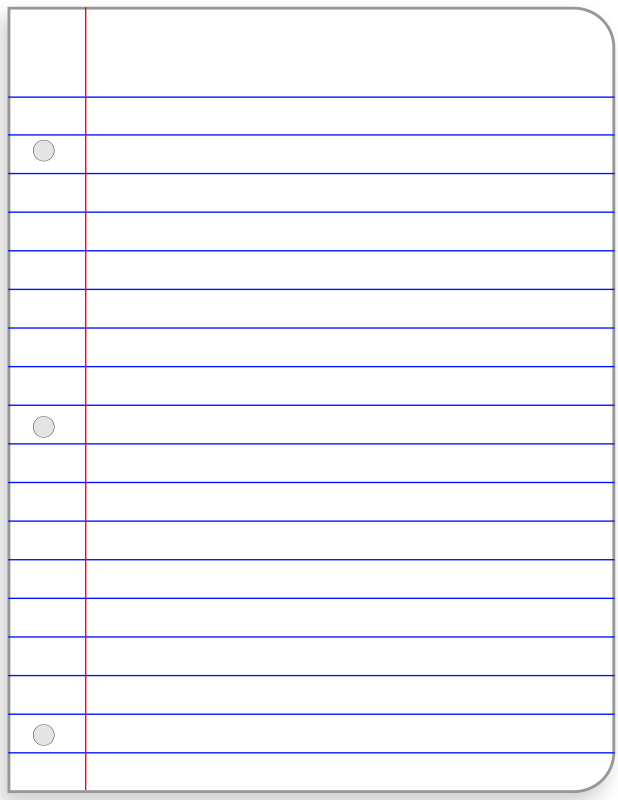 618x800 Notebook Clipart Loose Leaf Paper
