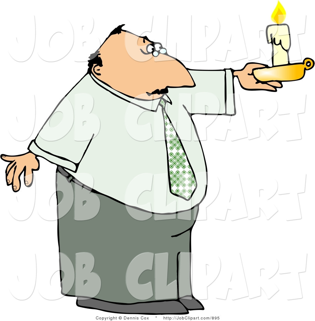 1024x1044 Job Cliprt Of Lost Business Man Holding Lit Candle During