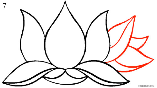 500x283 How To Draw Lotus Flower (Step By Step Pictures) Cool2bkids