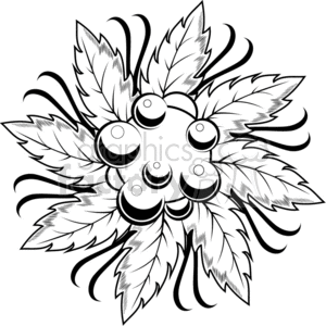 300x300 Royalty Free Lotus Flower Tattoo Design 375460 Vector Clip Art