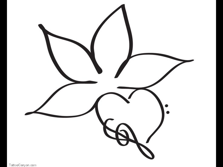 736x552 39 Best Simple Flower Tattoos Images Flower Side