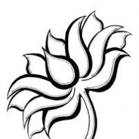 200x200 Simple Lotus Flower Drawing