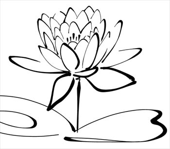 350x306 Lotus Flower Clipart