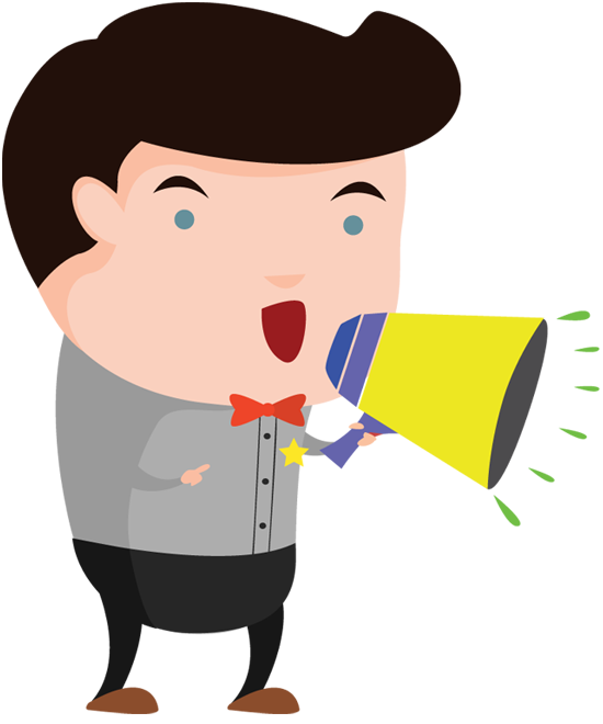 550x660 People Clipart Loudspeaker