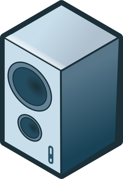 414x599 Rg Isometric Loudspeaker Clip Art